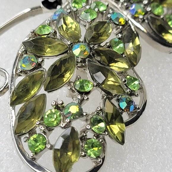 Large Green Butterfly Brooch Pin - Picture 8 of 12